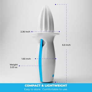 Lemon Juicer and Zester 2-in-1 Manual Citrus Squeezer with Stainless Steel Zester, Hand Lemon Press for Cocktails, Baking & Cooking, Dishwasher Safe