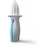 Lemon Juicer and Zester 2-in-1 Manual Citrus Squeezer with Stainless Steel Zester, Hand Lemon Press for Cocktails, Baking & Cooking, Dishwasher Safe