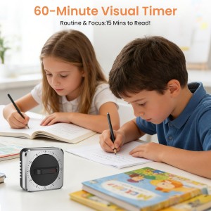 Mechanical Kitchen Timer with Magnet: Wind Up Cooking Timer Clock with Loud Alarm, Kitchen Timers for Cooking, No Battery Manual Food Timer for Baking, BBQ, Seniors & Daily Reminders