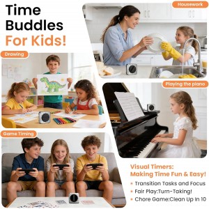 Mechanical Kitchen Timer with Magnet: Wind Up Cooking Timer Clock with Loud Alarm, Kitchen Timers for Cooking, No Battery Manual Food Timer for Baking, BBQ, Seniors & Daily Reminders