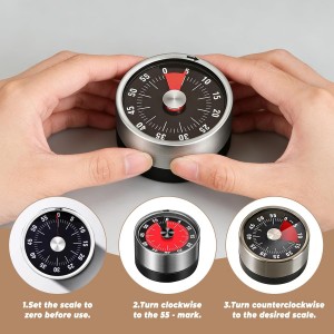 Visual Kitchen Timer,60 Minute Mechanical Egg Timers for Cooking,Classroom,Home,Study