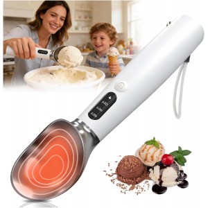 Heated Ice Cream Scoop - 3-Speed Electri...