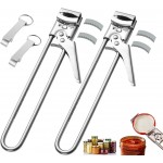2-Pack Adjustable Stainless Steel Jar Opener, Multifunctional Jar Opener for Weak Hands, Seniors with Arthritis, Includes Keychain Opener and Anti-slip sleeve, Opens Jars, Bottles, Containers Easily