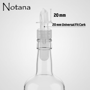 Liquor Bottle Pourers – Clear Speed Pourers with Universal Fit, Drip-Free Alcohol Bottle Pour Spouts for Home Bar, Restaurant, Lounge, and Bartending Use - 12 Pack