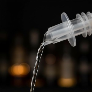 Liquor Bottle Pourers – Clear Speed Pourers with Universal Fit, Drip-Free Alcohol Bottle Pour Spouts for Home Bar, Restaurant, Lounge, and Bartending Use - 12 Pack