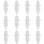 Liquor Bottle Pourers – Clear Speed Pourers with Universal Fit, Drip-Free Alcohol Bottle Pour Spouts for Home Bar, Restaurant, Lounge, and Bartending Use - 12 Pack