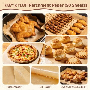 3 Tier Stackable Cooling Rack for Cooking and Baking, Wire Rack for Baking Sheet w/50 Parchment Papers, 13.4