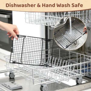 3 Tier Stackable Cooling Rack for Cooking and Baking, Wire Rack for Baking Sheet w/50 Parchment Papers, 13.4