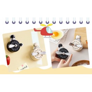 Magnetic Timer, Mechanical Kitchen Cooking Reminder & Student Time Manager, Self-Discipline Alarm Clock for Time Management, Fridge Magnet Timer for Home School Office (White)