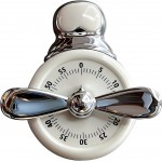 Magnetic Timer, Mechanical Kitchen Cooking Reminder & Student Time Manager, Self-Discipline Alarm Clock for Time Management, Fridge Magnet Timer for Home School Office (White)