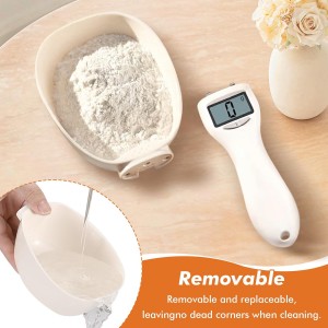 2pcs Digital Measuring Spoon Scale,Electronic Measuring Spoon 800g/0.1g High Precision with Screen,Adjustable Measuring Spoon for Cooking, Pet Food,Daily Meals