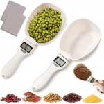 2pcs Digital Measuring Spoon Scale,Electronic Measuring Spoon 800g/0.1g High Precision with Screen,Adjustable Measuring Spoon for Cooking, Pet Food,Daily Meals
