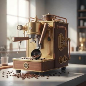 Vintage Coffee Measuring Spoon - 10g Capacity Stainless Steel Coffee Scoop with Walnut Handle - Retro Kitchen Tablespoon Utensil for Scooping, Measuring and Serving Coffees, Tea, and More