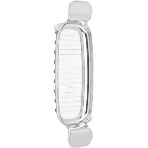 Stainless Steel Block Cheese Slicer Butter Cutter 6.5x2x19.5cm Multi Functional Sausage Ham and Egg Divider