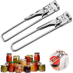 2 Pack Adjustable Stainless Steel Jar Op...