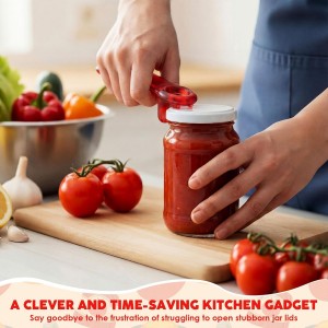 4 Pcs Jar Lid Opener, Plastic Jar Lid Openers for Seniors with Arthritis, Weak Hands, Carpal Tunnel Sufferers, Can Bottle Opener Gripper Bottle Openers Kitchen Accessories Easy Grip Tool