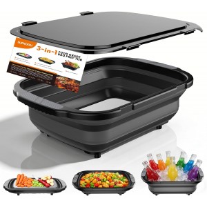 BBQ Prep Tub,Built-in Titanium Cutting B...