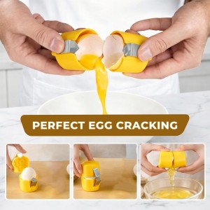 3Pcs Egg Shell Opener,2026 New Egg Cracker Tool for Raw Eggs,Stainless Steel Eggshell Breaker Egg Shell Cutter Kitchen Gadgets,Hard Boiled Egg Peeler Egg Cube Egg Separator Handheld easy to use daily