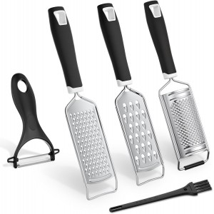 5 Pcs Zester Grater Set Cheese Grater wi...