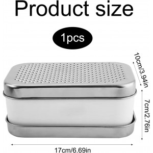 Cheese Grater With Container Box,Grater Cheese Shredder,2 In1 Fruit Vegetable Chopper Onion Choppers,Perfect For Hard Parmesan Or Soft Cheddar Cheeses,Ginger,Butter,Vegetables Etc(White)