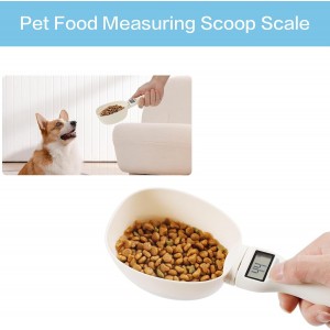 Digital Measuring Spoon Scale, Electronic Kitchen Measuring Spoon Scale for Cooking Baking, Grams and Ounces, Smart Adjustable Measure Cup with LCD Screen for Home Cooks Bakers Pet Owners