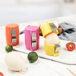 Eggshell Cracker, 2026 New Quickly Cuts Hard-Boiled Eggs, Boiled Egg Peeler, Stainless Steel Eggshell Breaker, Effortless Kitchen Gadget (3-Piece Set)