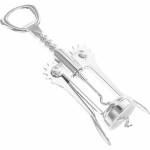 Wing Corkscrew and Stainless Steel Bottle Opener Multifunctional Home Wine Opener with Wing Design for Effortless Uncorking and Party Use