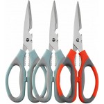 3 Pcs Kitchen Shears for Food, Multi-function Stainless Steel Kitchen Scissors Set, Food Cooking Scissors for Meat, Poultry, Herb, Seafood, Chicken, Fish, Dishwasher Safe