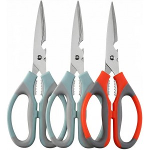 3 Pcs Kitchen Shears for Food, Multi-fun...