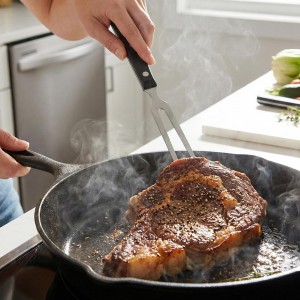 Carving Meat Fork Stainless Steel Serving Fork with Heat-Resistant Handle for Grilling, Cooking, Serving Turkey Dinner Cooking