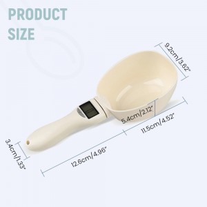 1PC Digital Measuring Spoon, 2026 New Digital Food Measuring Scoop Scale, Electronic Kitchen Measuring Spoon 800g / 0.1g High Precision with LCD Screen for Home Cooks Bakers Chefs Pet Owners