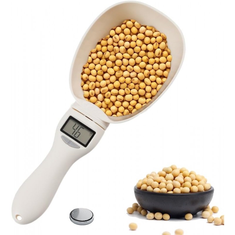 1PC Digital Measuring Spoon, 2026 New Digital Food Measuring Scoop Scale, Electronic Kitchen Measuring Spoon 800g / 0.1g High Precision with LCD Screen for Home Cooks Bakers Chefs Pet Owners
