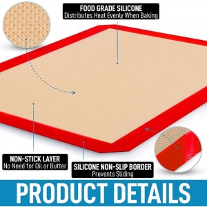 Silicone Baking Mats Set of 3 - Small (12