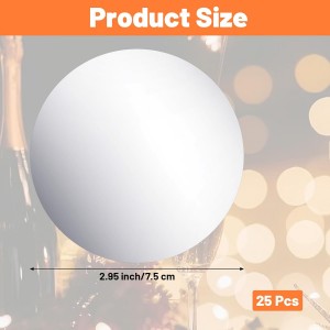 25 Pcs Silver Wine Pourer Liquor Stopping Pouring Discs Thin Round Aluminum Foil Wine Whisky Pourer Drop Reusable Spout Disks for Beverage Beer Bottle Liquid Dispenser Bar Party Christmas Gift