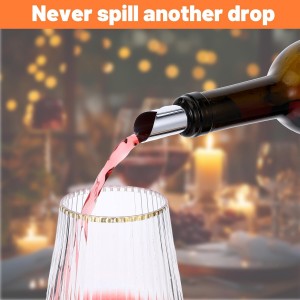 25 Pcs Silver Wine Pourer Liquor Stopping Pouring Discs Thin Round Aluminum Foil Wine Whisky Pourer Drop Reusable Spout Disks for Beverage Beer Bottle Liquid Dispenser Bar Party Christmas Gift