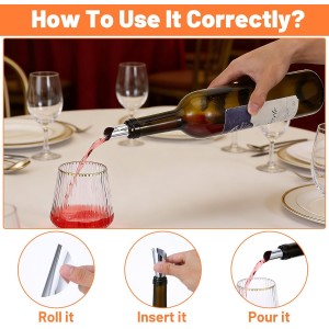 25 Pcs Silver Wine Pourer Liquor Stopping Pouring Discs Thin Round Aluminum Foil Wine Whisky Pourer Drop Reusable Spout Disks for Beverage Beer Bottle Liquid Dispenser Bar Party Christmas Gift