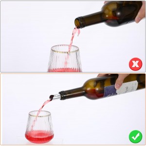 25 Pcs Silver Wine Pourer Liquor Stopping Pouring Discs Thin Round Aluminum Foil Wine Whisky Pourer Drop Reusable Spout Disks for Beverage Beer Bottle Liquid Dispenser Bar Party Christmas Gift