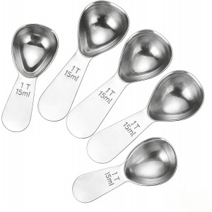 5 Pack Mini Coffee Short Handle Small Sc...