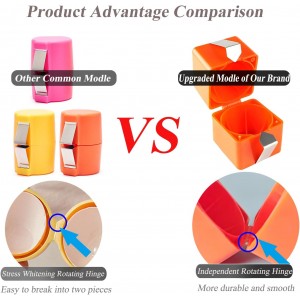 Egg Shell Opener, Egg Cracker Tool, Egg Peeler, Egg Peeler Tool for Hard Boiled Eggs New Kitchen Gadgets for Raw Egg - Red