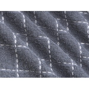 Natural Cotton Dish Cloths Waffle Weave Kitchen Towels,Ultra Absorbent Quick Drying Dish Towels, Soft Comfort Cleaning Cloth Washcloths, Set of 6 (Grey, 12 x 12 Inches)