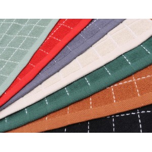 Natural Cotton Dish Cloths Waffle Weave Kitchen Towels,Ultra Absorbent Quick Drying Dish Towels, Soft Comfort Cleaning Cloth Washcloths, Set of 6 (Grey, 12 x 12 Inches)