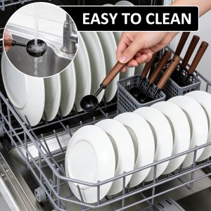 Coffee Measuring Spoon, 15ml Vintage Coffees Scoop with Walnut Handle, Retro Stainless Steel Kitchen Utensil for Scooping, Measuring & Serving for Coffees, Tea