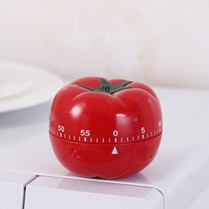 1Pcs Kitchen 60 Minutes Timer, 360 Degree Rotating Tomato Shaped Alarm Timer, Kitchen Cooking Clock, Portable Loud Alarm Counters Reminder for Home Cooking Baking