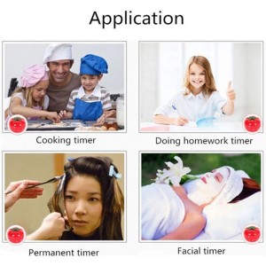 1Pcs Kitchen 60 Minutes Timer, 360 Degree Rotating Tomato Shaped Alarm Timer, Kitchen Cooking Clock, Portable Loud Alarm Counters Reminder for Home Cooking Baking