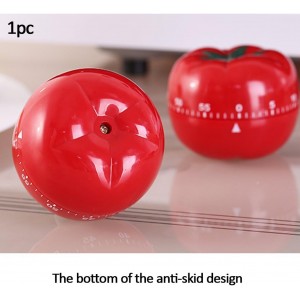 1Pcs Kitchen 60 Minutes Timer, 360 Degree Rotating Tomato Shaped Alarm Timer, Kitchen Cooking Clock, Portable Loud Alarm Counters Reminder for Home Cooking Baking