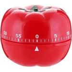 1Pcs Kitchen 60 Minutes Timer, 360 Degree Rotating Tomato Shaped Alarm Timer, Kitchen Cooking Clock, Portable Loud Alarm Counters Reminder for Home Cooking Baking