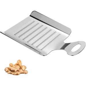 Stainless Steel Professional Grater for Nutmeg, Chocolate, Ginger, Fine Zester with Handle, 4.3 x 3 Inches, Kitchen Grater Tool