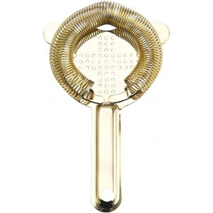 Heavy Duty Spring Bar Tool Strainer, Stainless Steel Finish Drink Strainer for Cocktails, Bartenders & Mixologists(COLOR:rose gold)