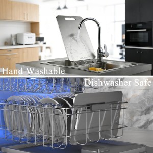 Cutting Board,304 Foodgrade Stainless Steel Cutting Board for Kitchen,Dishwasher Safe,Double-sided Chopping Board for Meat,Vegetables or Fruit,M 13.4