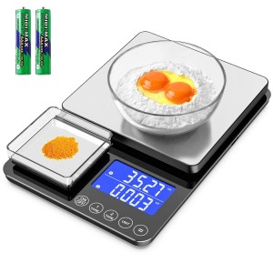 KKZ 0.001oz/33lb Kitchen Scale, Dual Pla...